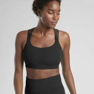 Athleta Black Hyper Focused Athletic Sports Bra Medium